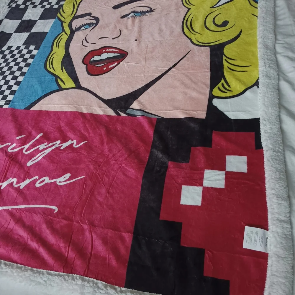 Marilyn Monroe Pop Art Soft And Comfy Big Throw Blanket Bedsure 100% Polyester